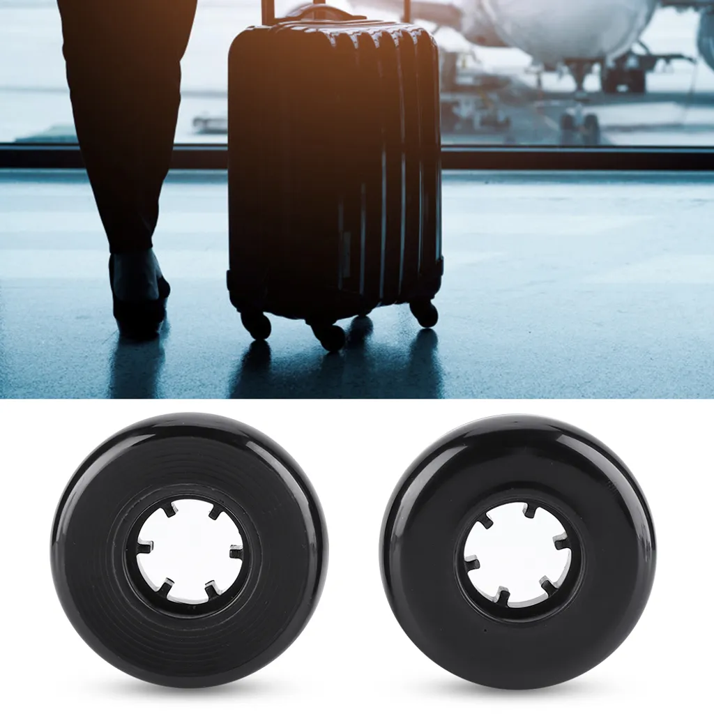 Kit 2 Ruote Ricambio Valigia Trolley con Assi e Cuscinetti OD 40-70mm - 4