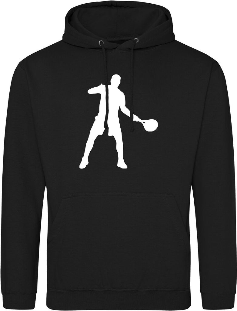 Huuraa Pulli Tennis Silhouette Geschenk Größe M Deep Black Vegan Tennis Präsent