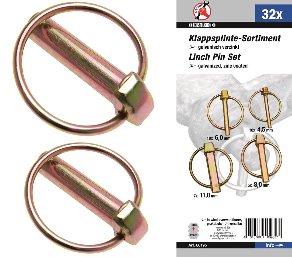 BGS technic Linchpin Assortment, 1086 mm, 1,09 kg Obrázok produktu 