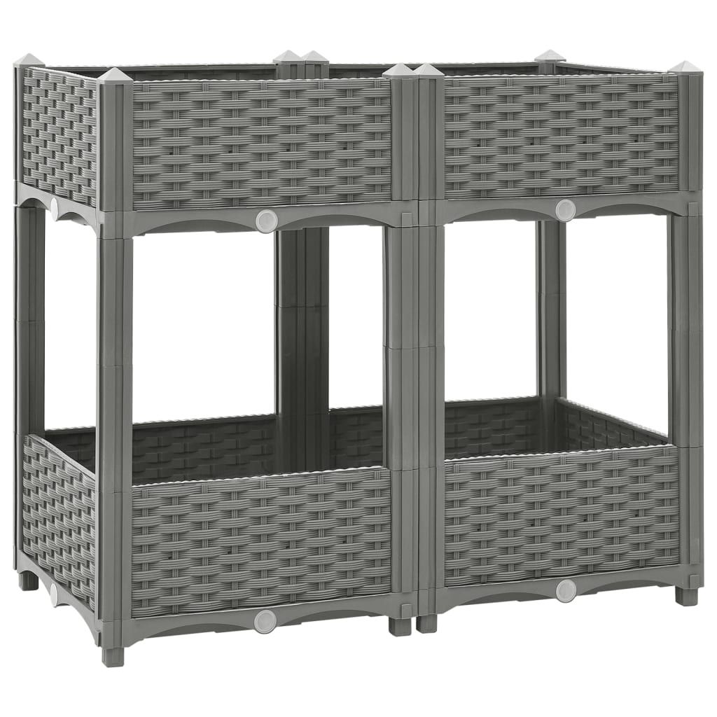 The Living Store Hochbeet 80x40x71 cm Polypropylen