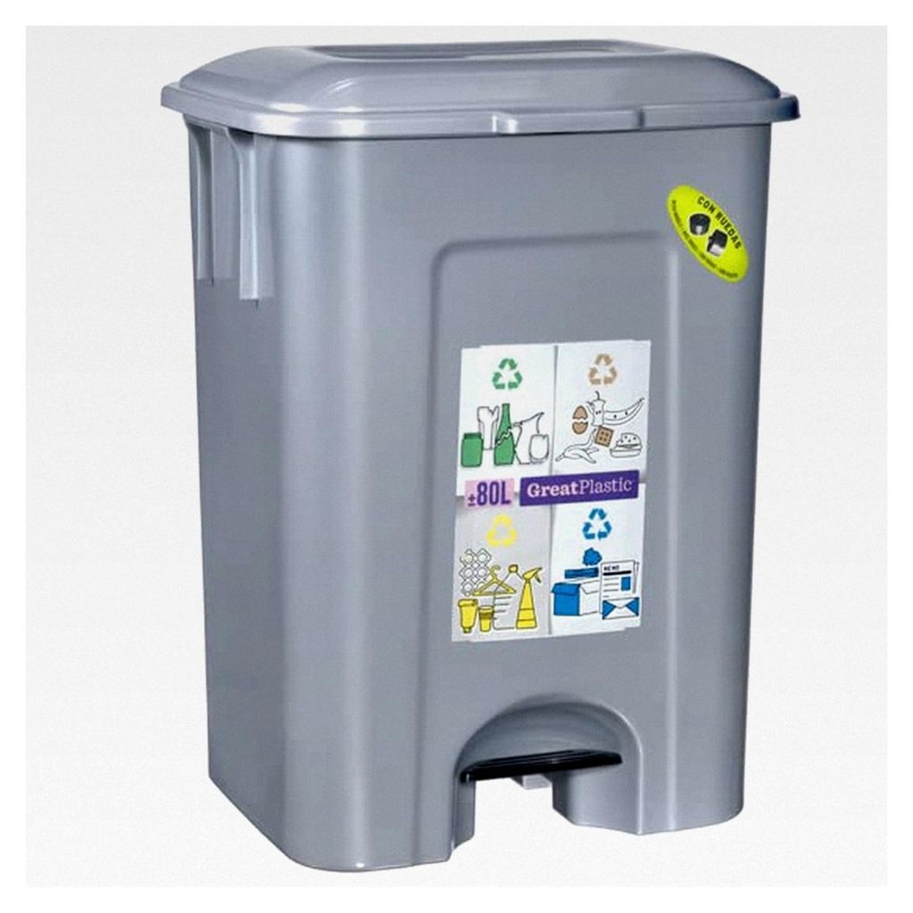 Pedalabfalleimer | 80 Liter Fassungsvermögen | Recyclingeimer | Küchenabfalleimer | verschiedene Designs | abnehmbare Teile | einfache Reinigung ...