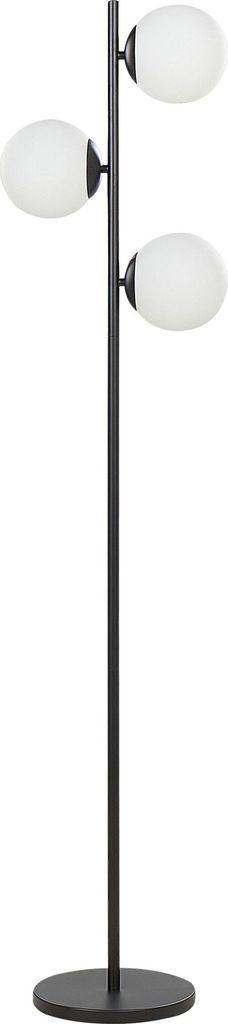 BELIANI Lampa podłogowa czarna metalowa 15 x 15 x 153 cm 3 Zdjęcie produktu 