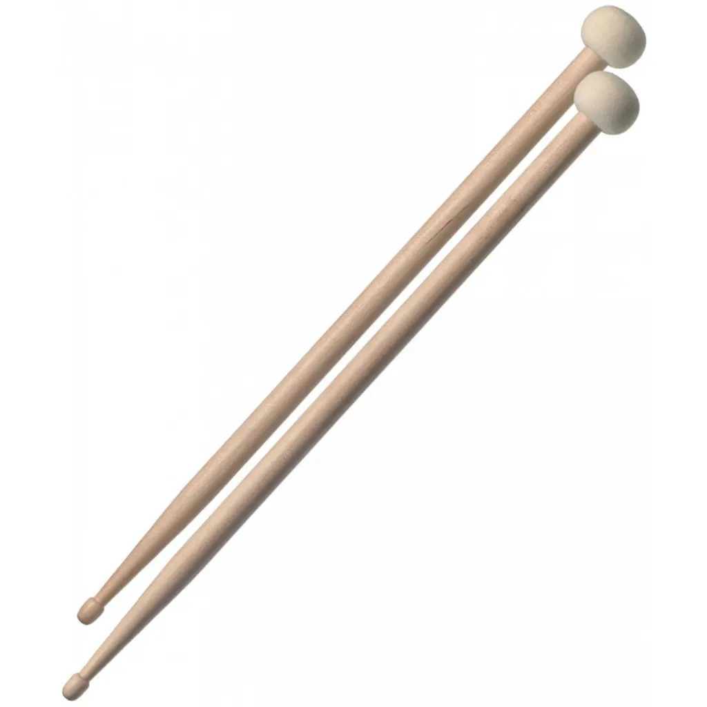 Baguettes Idéales pour Cymbales et Fûts : Stagg SM5A-TIM Bois et Feutre