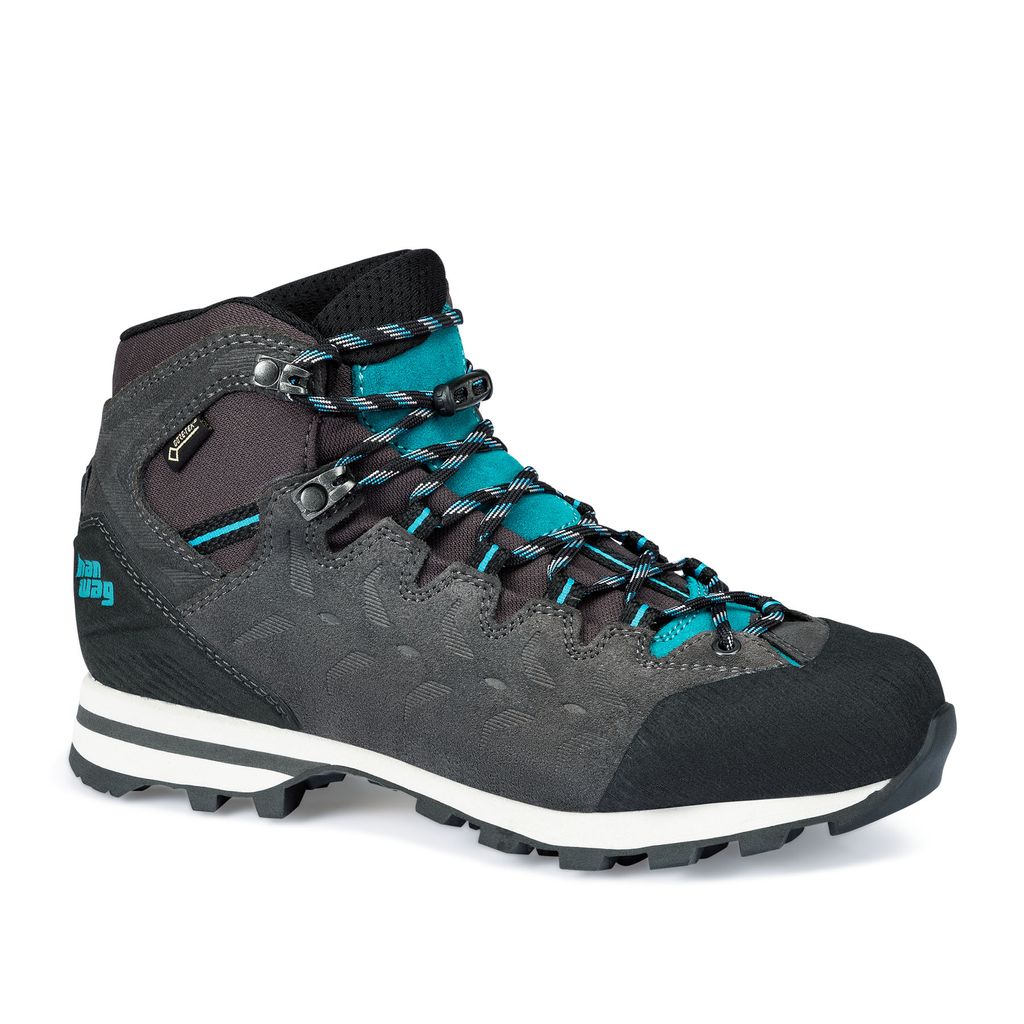 Hanwag Damen Trekkingstiefel MAKRA LIGHT LADY GTX Asphalt Blue Green