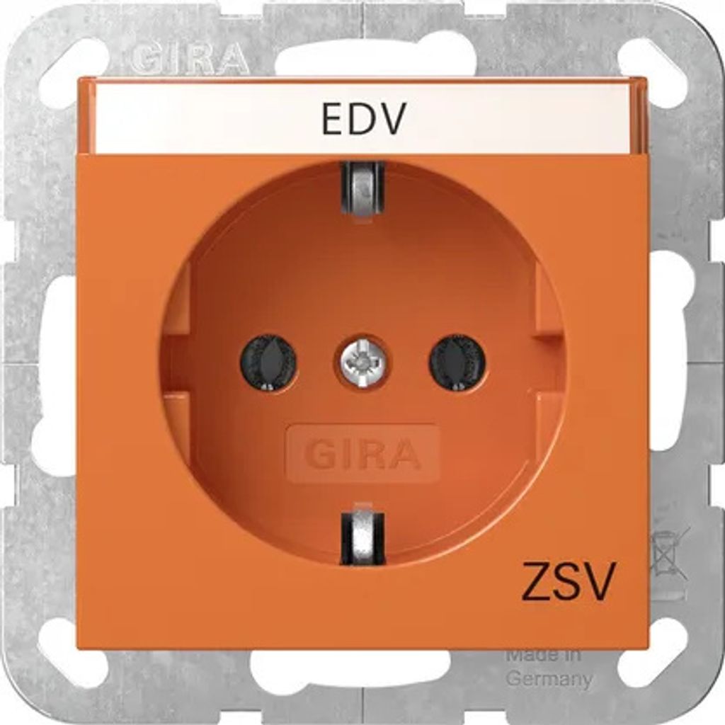 Gira SCHUKO-Steckd. BSF ZSV System 55 Orange 4457109
