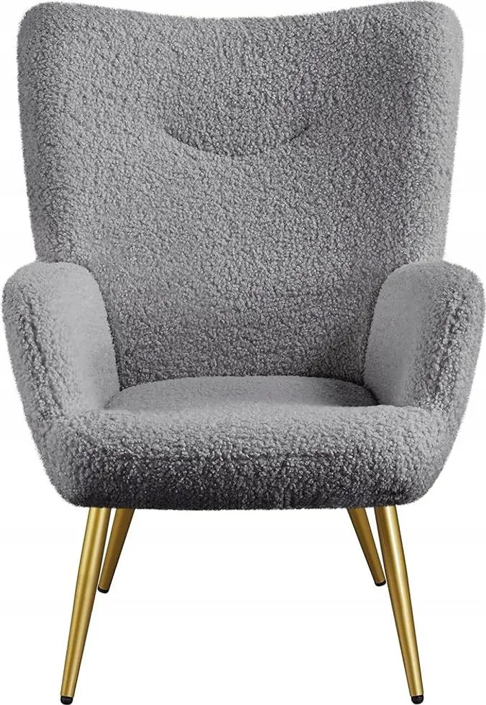 Siège de bureau gris 592303 avec dossier haut et piètement en métal - 2