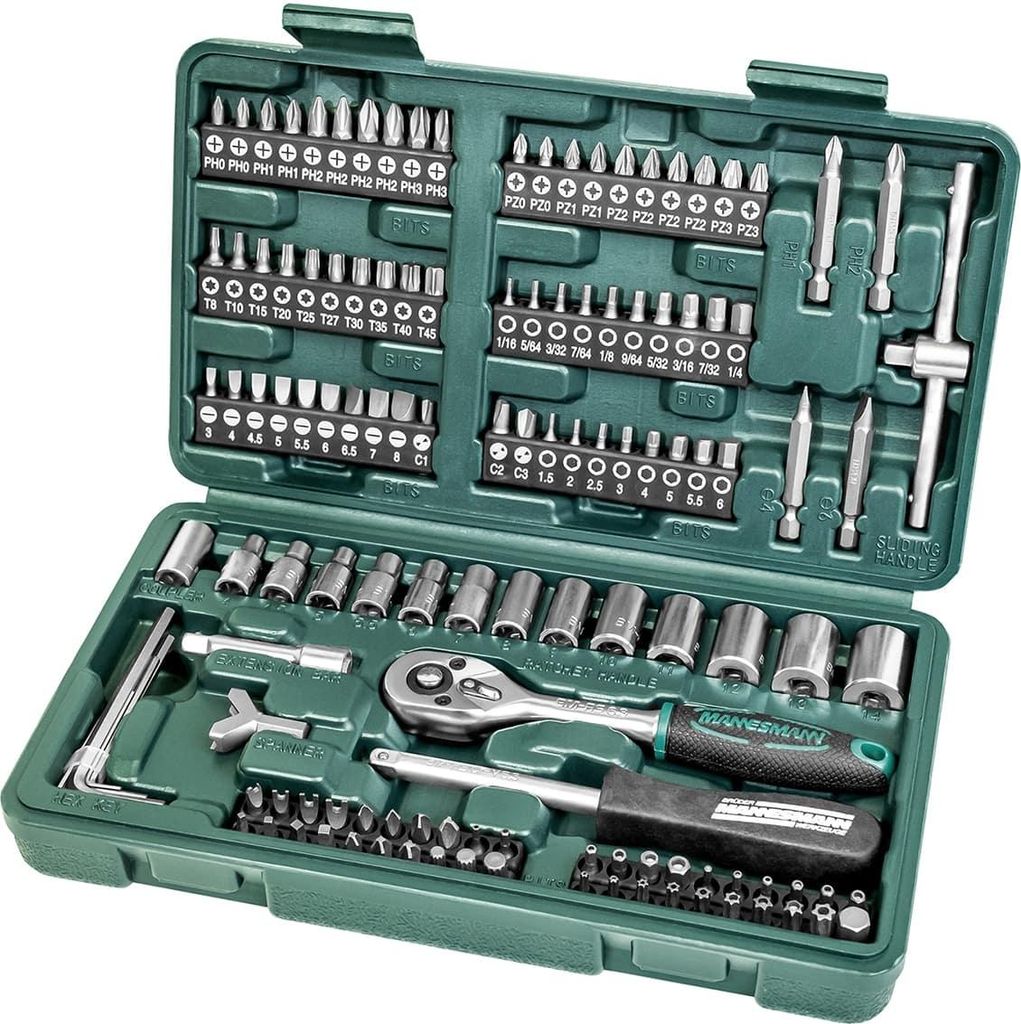 Brüder Mannesmann Steckschlüsselsatz metrisch 1/4" (6.3 mm) Immagine del prodotto 
