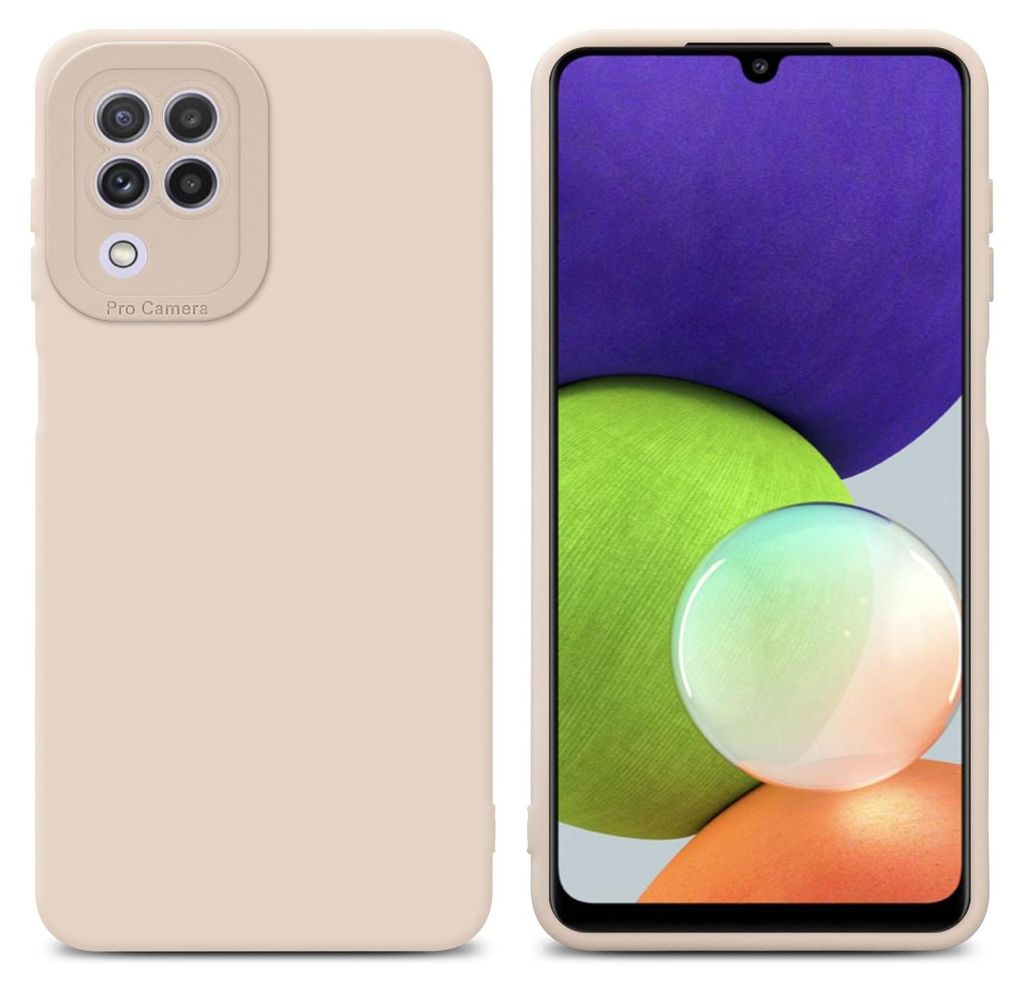 Cadorabo Hülle für Samsung Galaxy A22 4G Schutz Hülle in Rosa TPU Silikon Etui Case Handyhülle