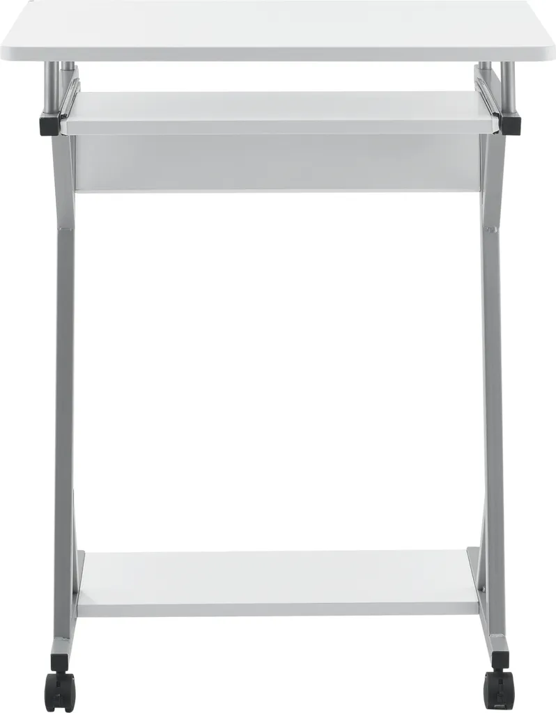 Scrivania PC Bianca Minimal 60x40x75cm - Tavolo Mobile Moderno - 2