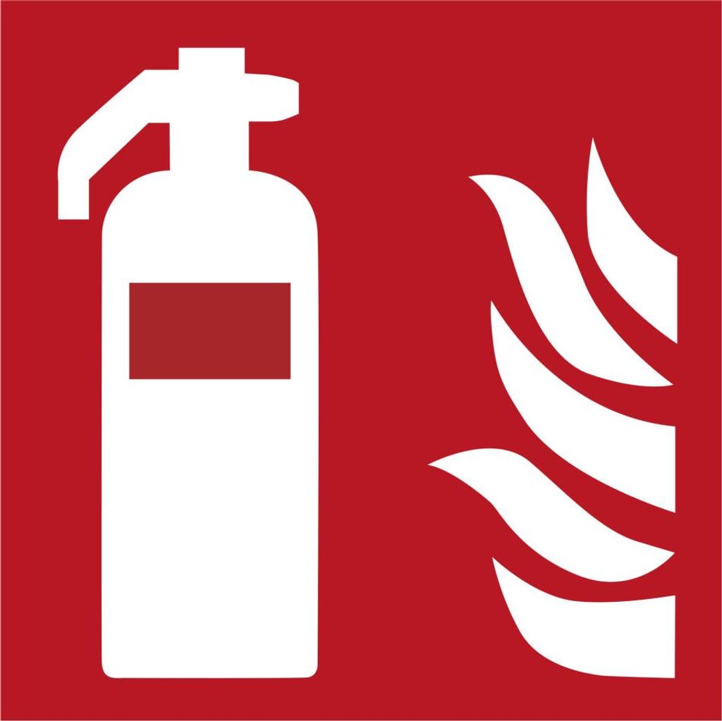 Hinweisschild Feuerlöscher" 150x150 mm nachtleuchtend"