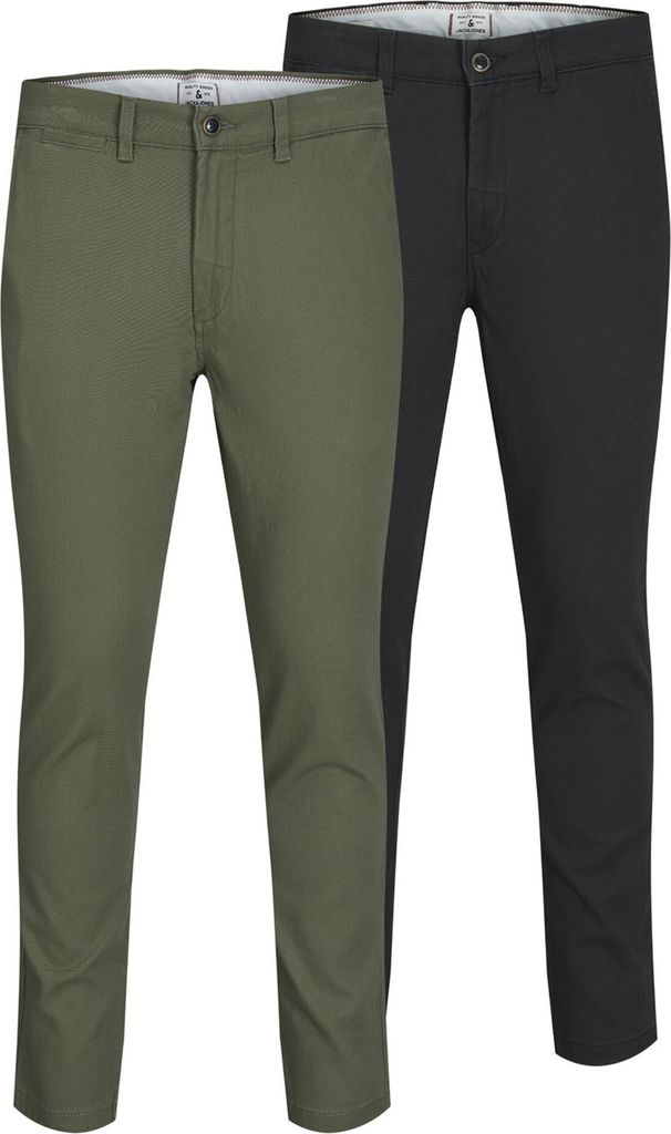Jack & Jones Hose MARCO DAVE Chino-Hose 2er Pack