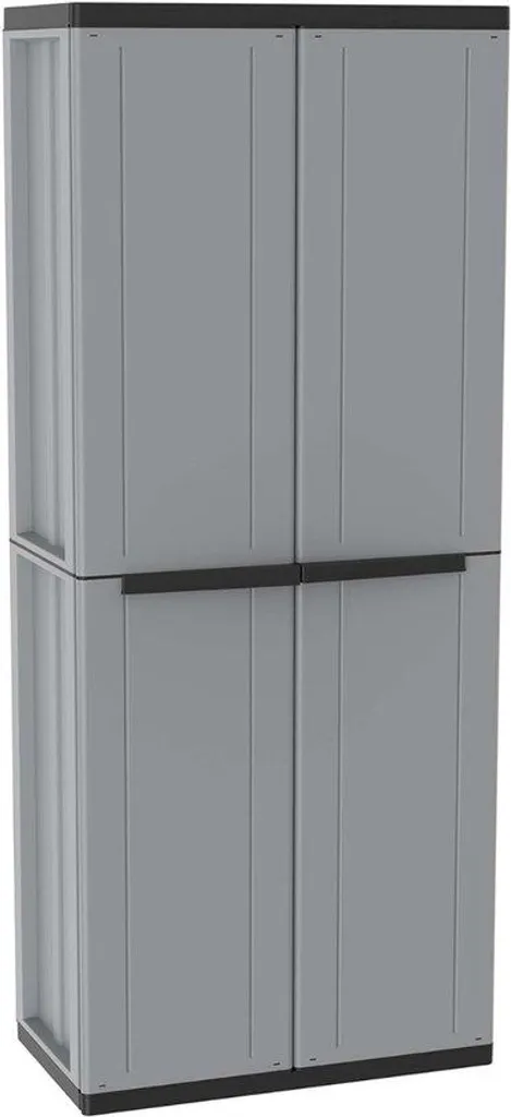 Jardinière en plastique rectangulaire anthracite pour balcon et jardin