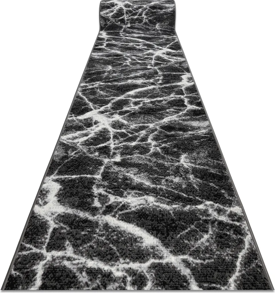 Marche marbre anthracite 100x250 BCF MORAD effet noir