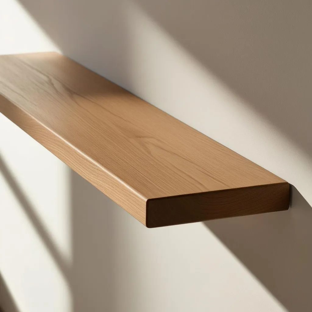 Mensola Rovere Massello 110x20x2,5 cm | Kit Fissaggio Incluso - 4