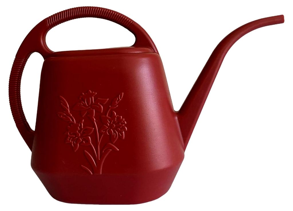 Gießkanne aus Kunststoff, 4 Liter, für Innen- und Außenbereich, mit langem Ausgießer, leichtes Gartenwerkzeug