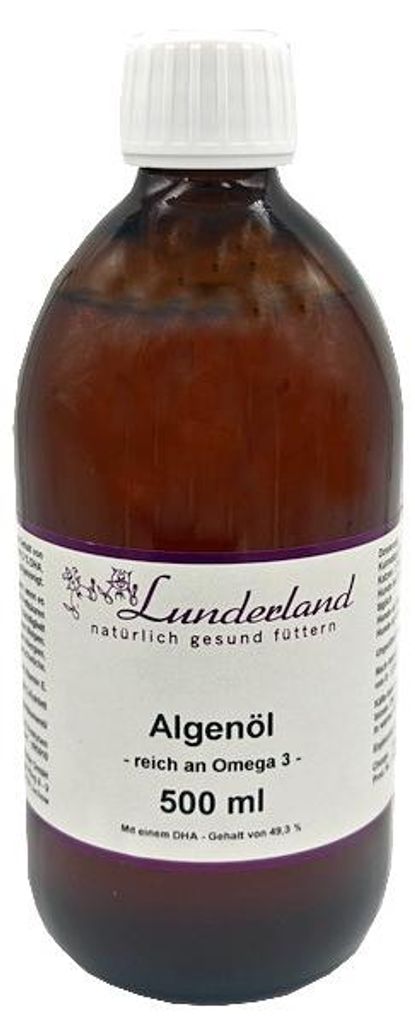 Lunderland Algenöl 500ml / Ergänzungsfuttermittel für Hunde Produktbild 