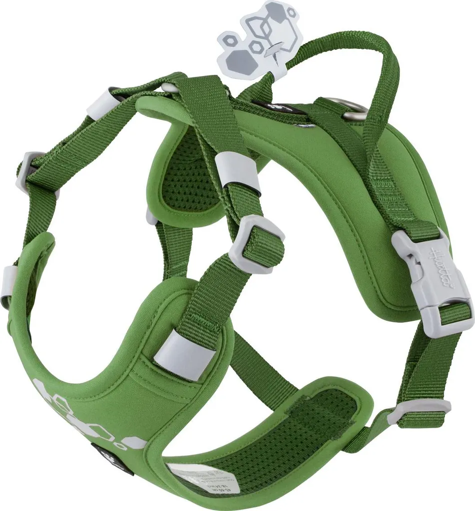Harnais de randonnée chien Hurtta Weekend Warrior II ECO 40-50 cm vert forêt