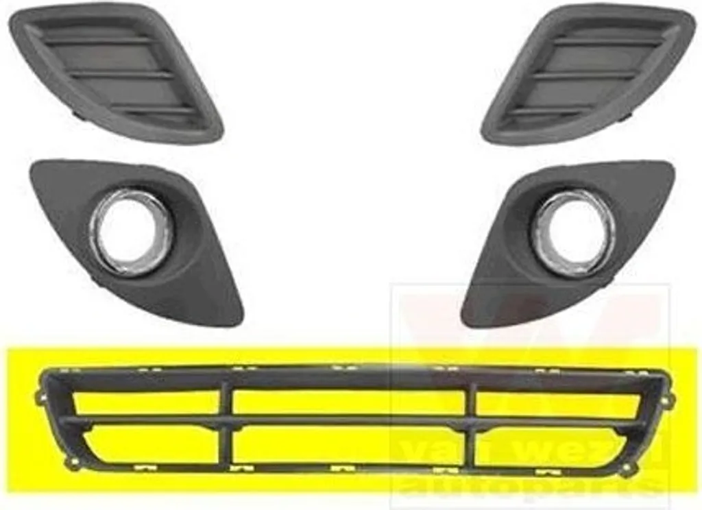 Grille de pare-chocs KIA CEE'D ED - Grille d'aération plastique noir robuste