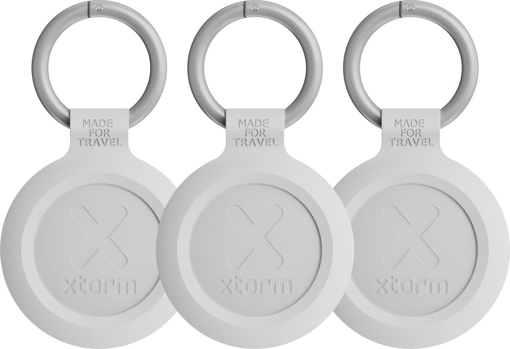 Xtorm TravelTag – Wasserdicht IP64 – Weiss – 3 Stück (Geeignet für Apple iOS)
