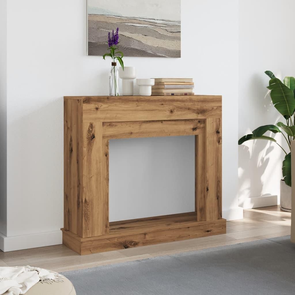 vidaXL Kaminumrandung Artisan-Eiche 100x30x87,5 cm
