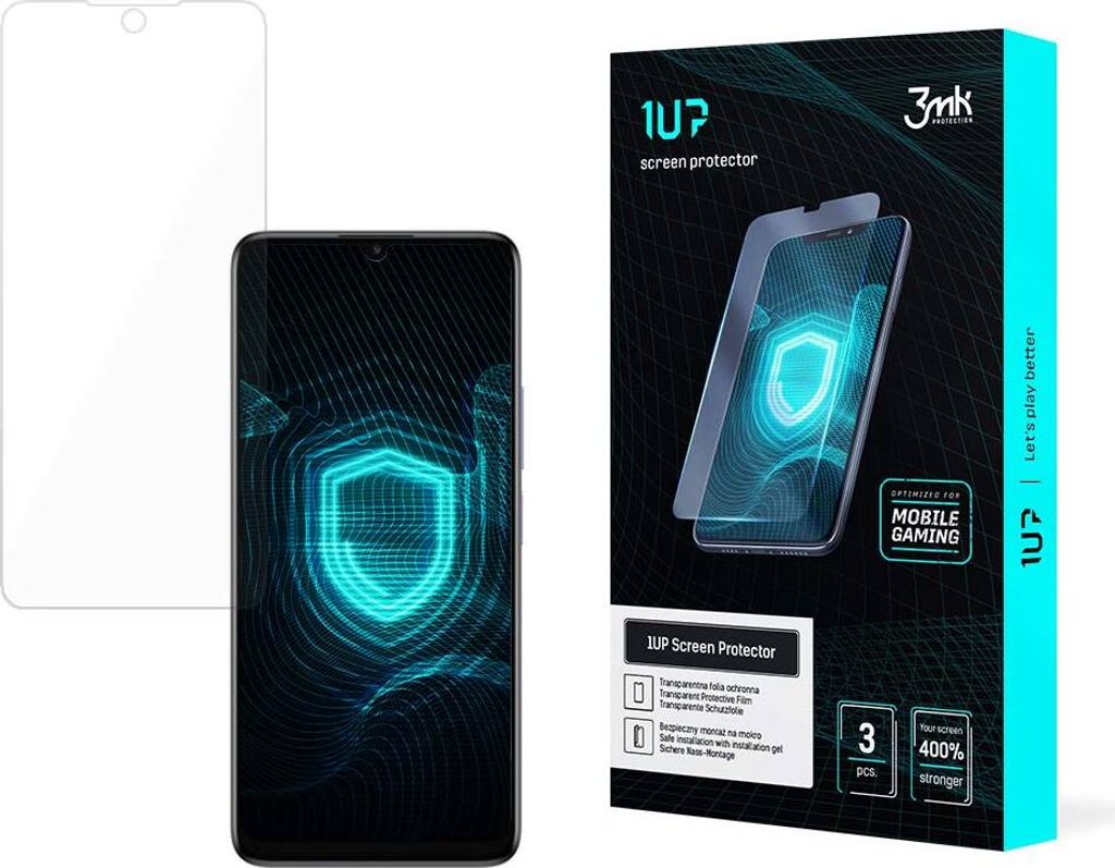 3mk Display Schutzfolie 1UP für TCL 50 SE transparent Gaming (3 Stück)