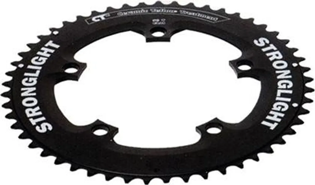 Plateau 55 dents Stronglight Cromo noir rigide pour haute vitesse TT