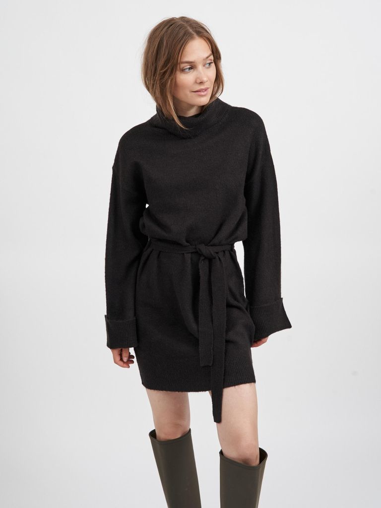 Strickkleid mit Bindegurt VIROLFIE | XL