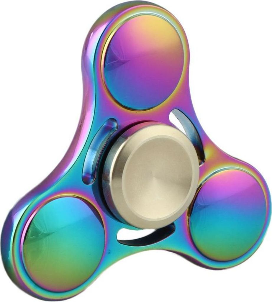 Barevné kovové Fidget Ruční Spinner Tri- Spinner Finger Toy Obrázek produktu 