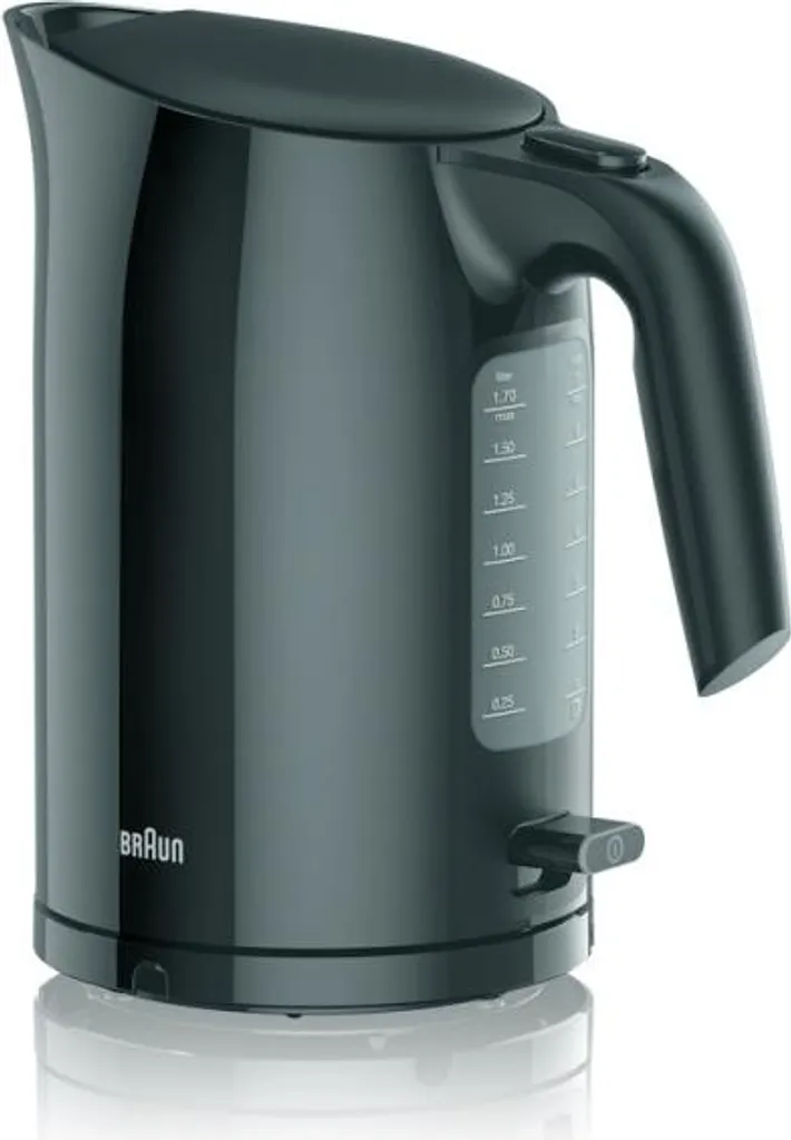Braun | Bollitore | WK3100BK PurEase | Standard | 2200 W | 1,7 L | Plastica | Base girevole a 360° | Nero
