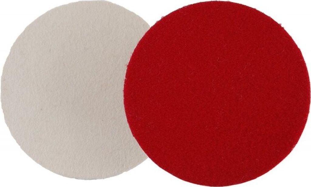 150 mm Filz Polierscheibe mit Klettverschluss Produktbild 