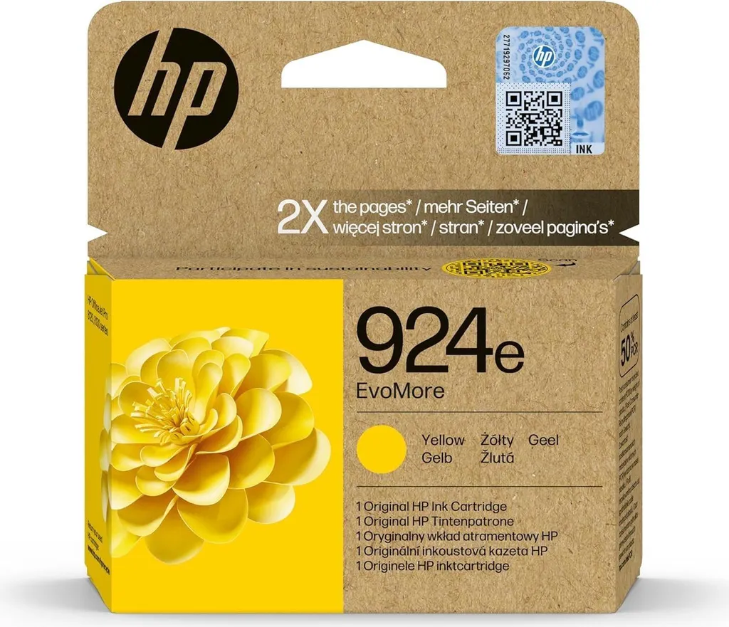 Cartuccia HP 924e EvoMore Giallo 4K0U9NE - Business High Yield 800 Pag