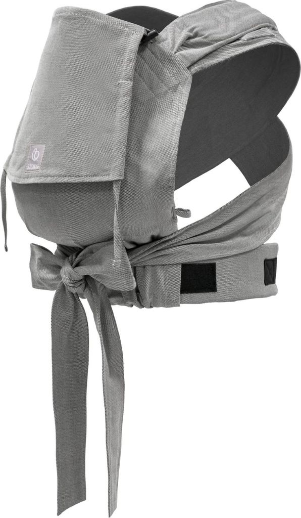 Stokke Limas Babytrage, Grey Melange - Modell 2023 (OCS) - Half-Buckle Babytrage für Neugeborene - Ergonomisch und anpassbar - Drei Tragepositione...