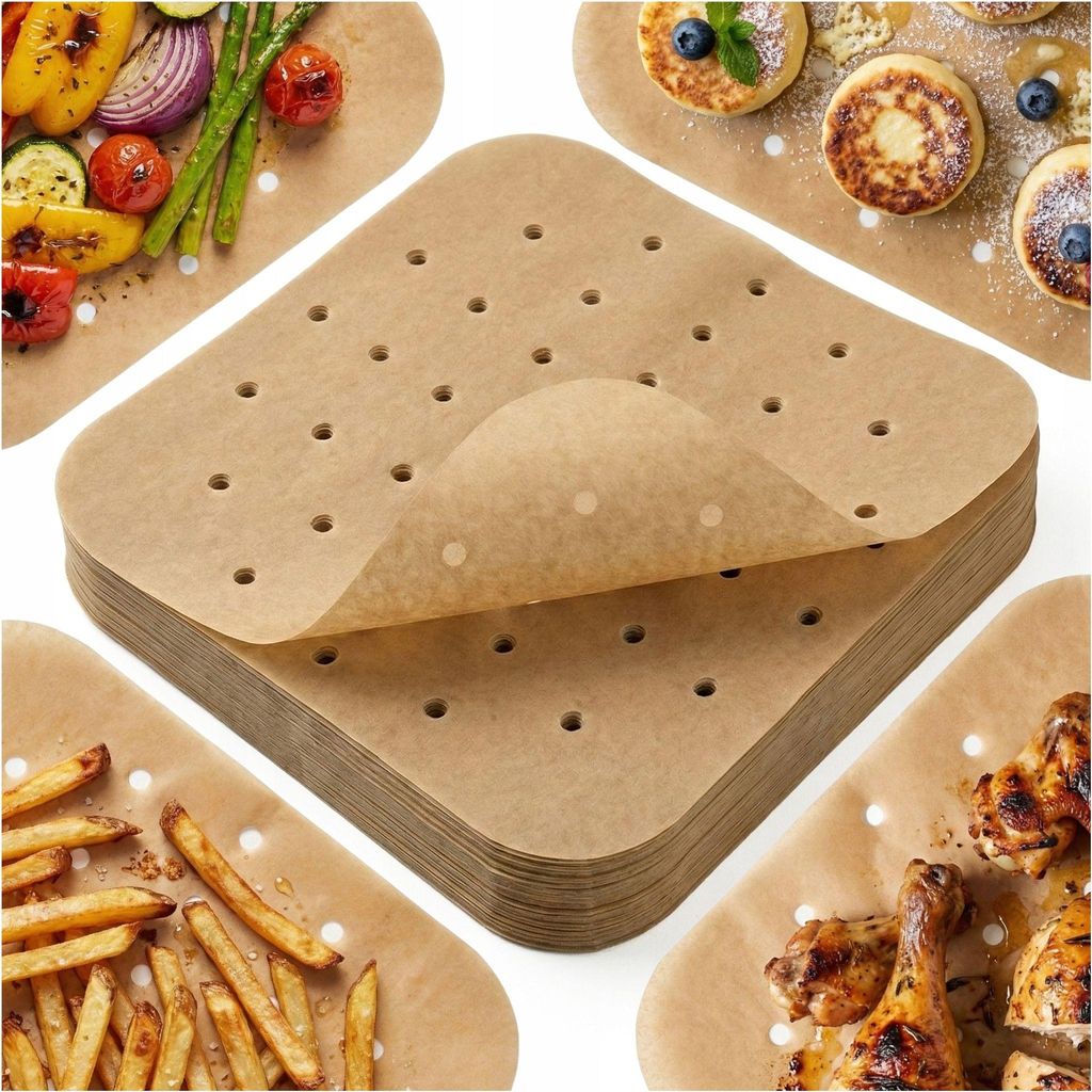 Papírové vložky do fritézy AIR FRYER pro pečení bez tuku, Obrázek produktu 