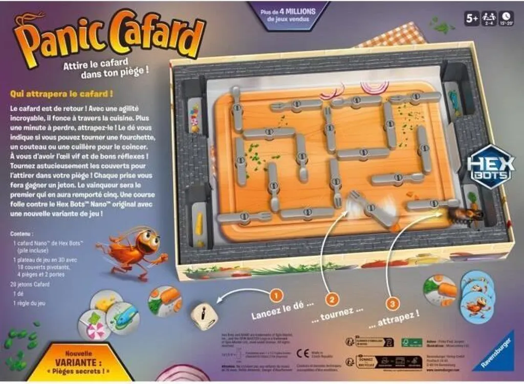 Jeu de Société pour Enfants Cockroach Panic Ravensburger Interactif