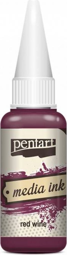 PENTART - Tinte auf Alcoholbasis - Media Ink - Rotwein 20ml