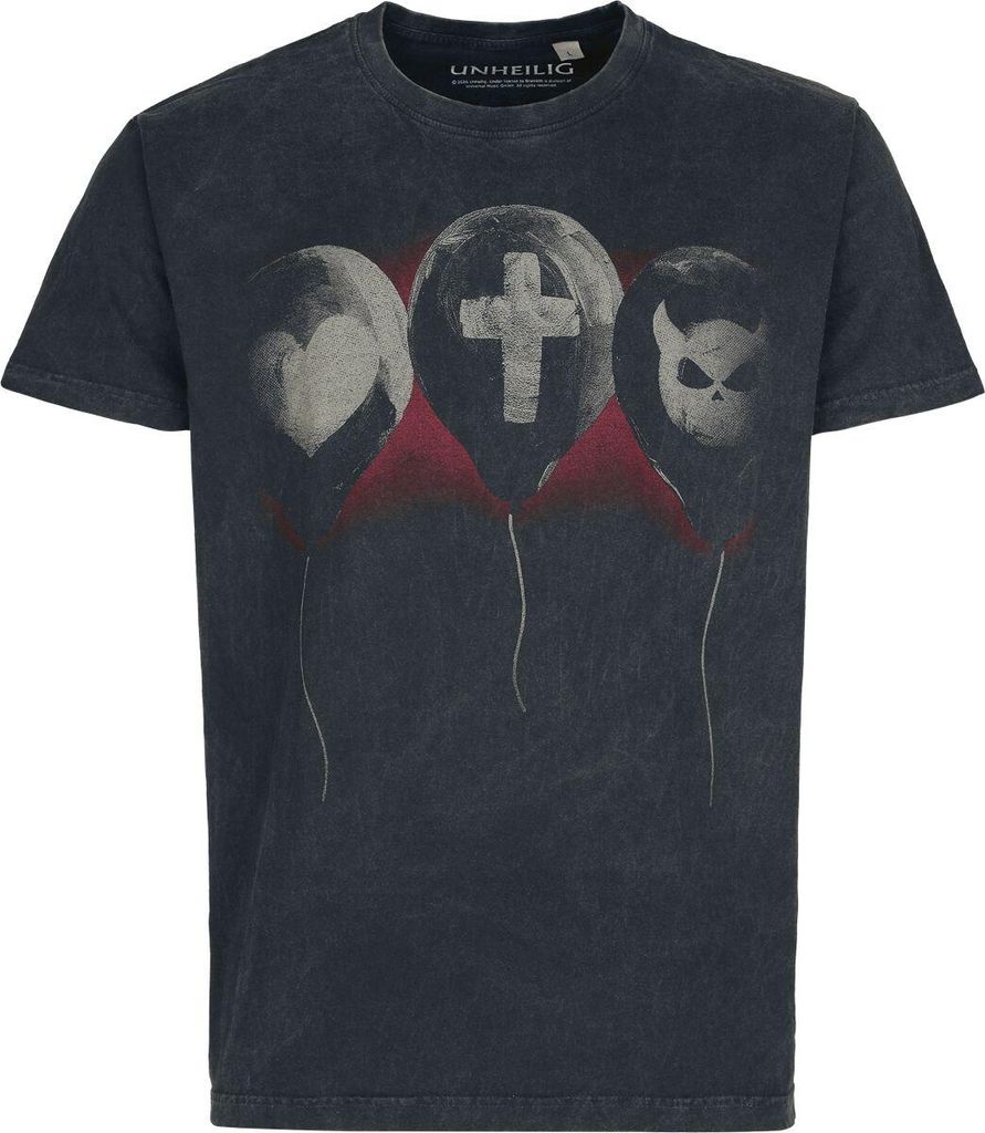 Unheilig T-Shirt Herren Liebe Glaube Monster anthrazit XL