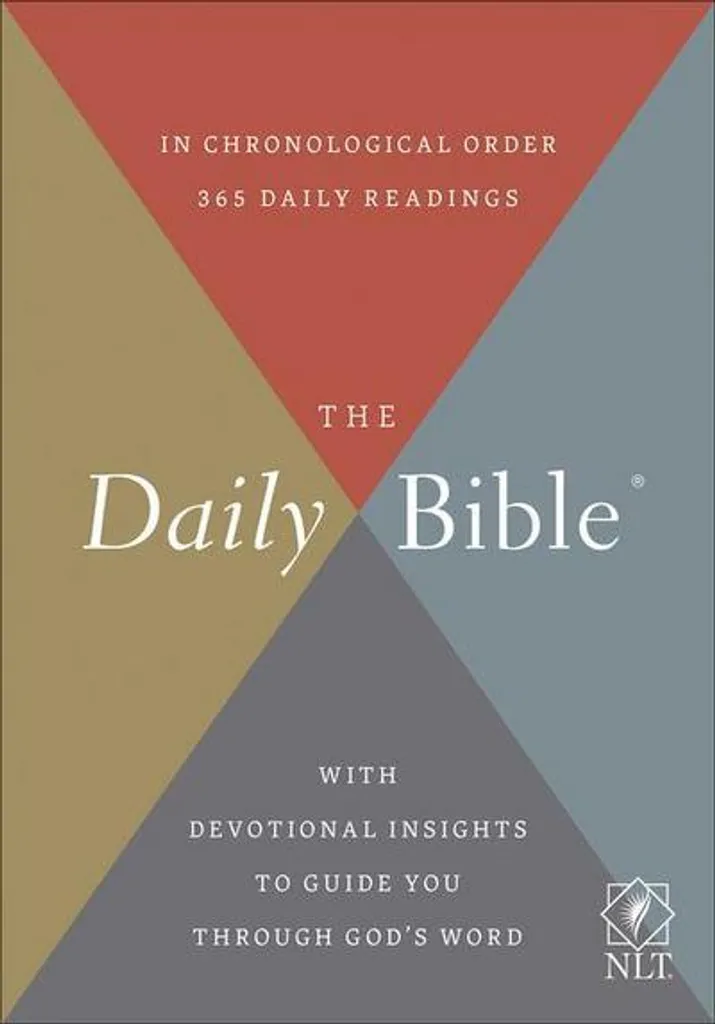Daily Bible NLT avec plan de lecture en 365 jours et texte en anglais