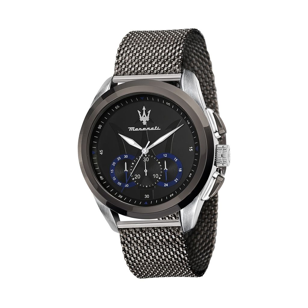 Maserati Edelstahl Armband-Uhr Chronograph TRAGUARDO Herren grau D2UMAR8873612006