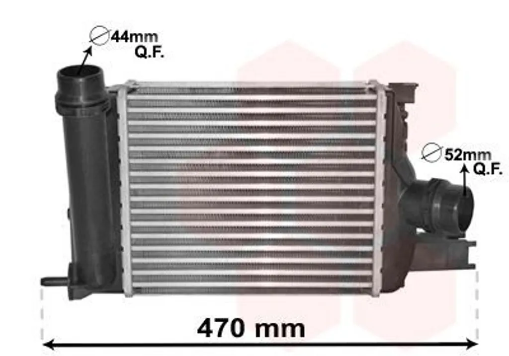 Réparer perte de puissance Turbo : Intercooler 15004013 Dacia Renault