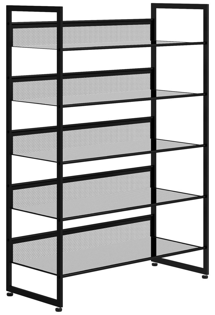 HOMCOM schoenenrek, schoenenstandaard met 5 niveaus, Productafbeelding 