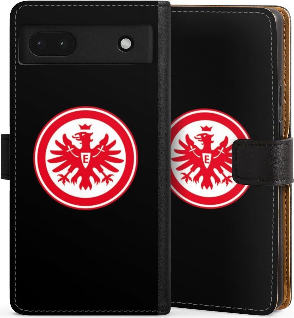 DeinDesign Klapphülle für Google Pixel 6a Handytasche Lederhülle Tasche Adler Eintracht Frankfurt SGE