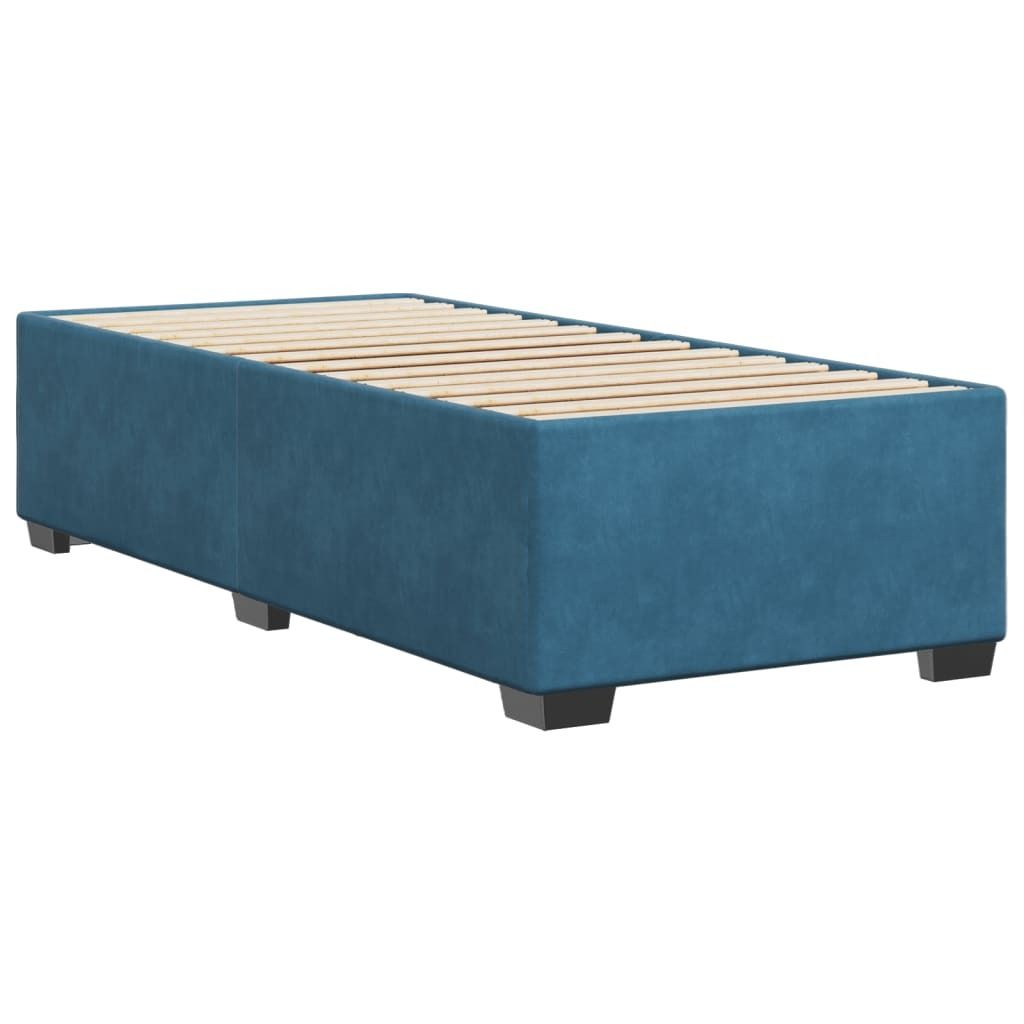 "SALE 2026"Bettgestell Stylishces - Einzelbett/Jugendbett mit Lattenrost - Blau 90x200cm Samt - Klassische Betten DEMöbel573515