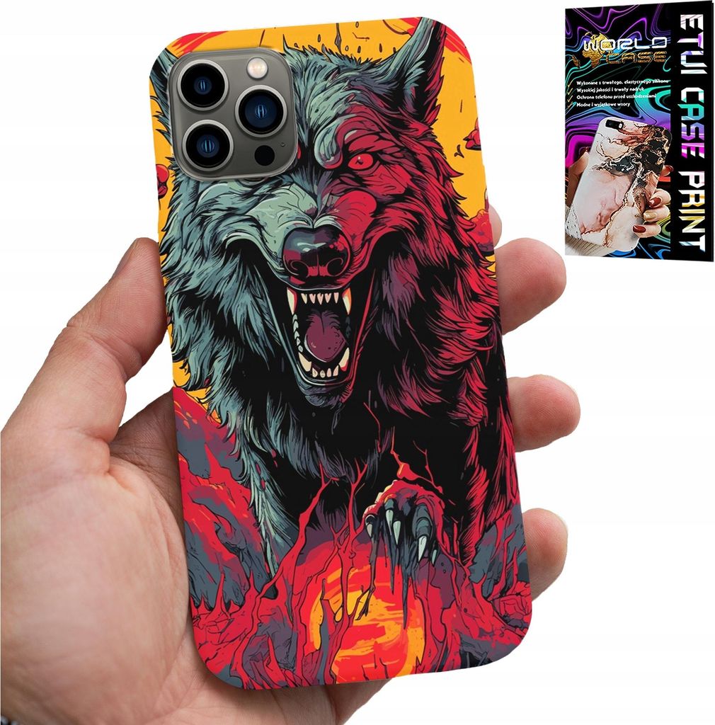 Etui Für Iphone 13 Pro Max - Wolf Pack Super Designs Etui + Glas