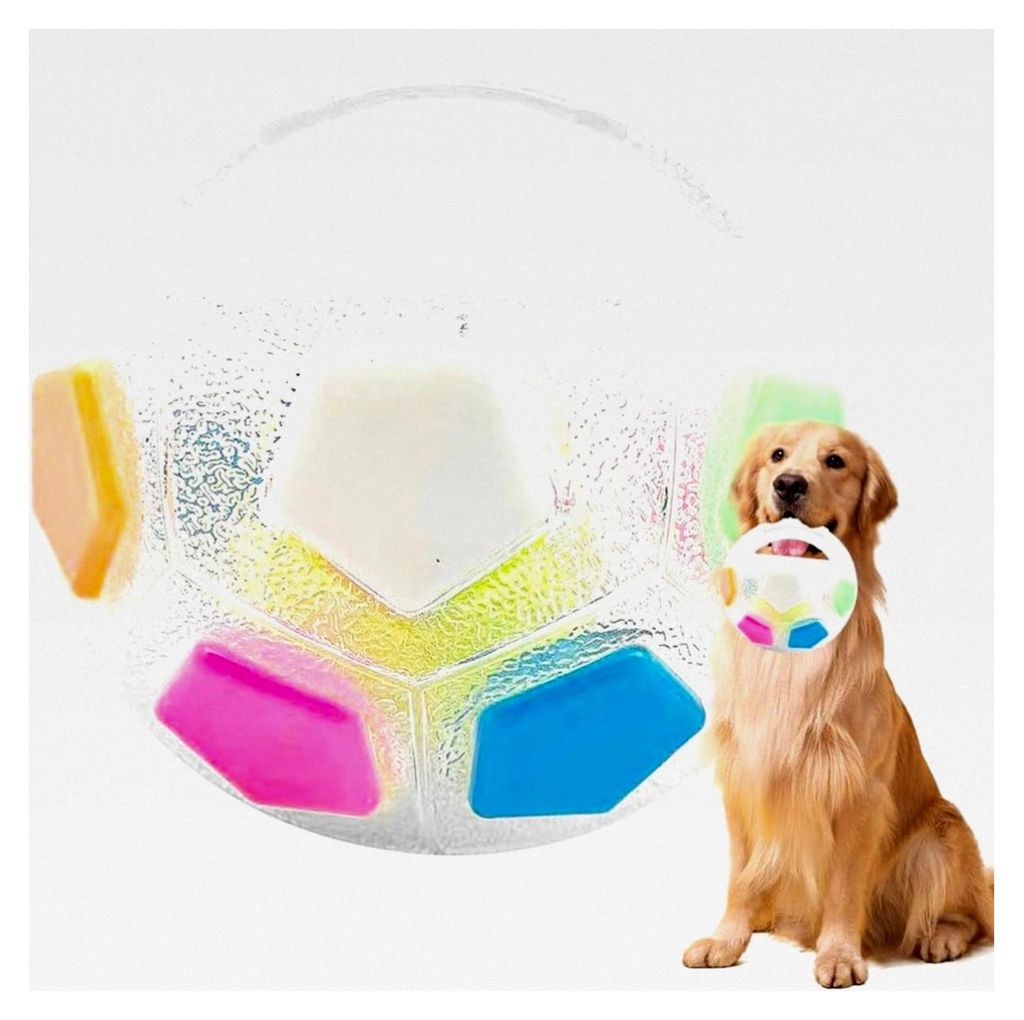 Mellow Dog Beruhigungsball, Hundeball mit Griff, Antistressball für Hunde, Interaktives Hundespielzeug, Wurf- und Apportierspielzeug für mittelgr...