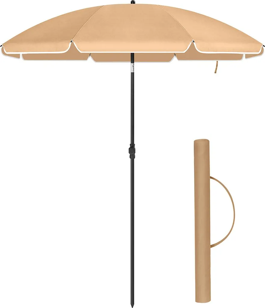 Parasol pour tente de plage résistant au vent fort avec sac de lest