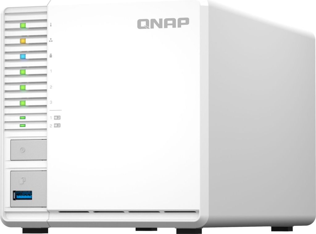 QNAP TS-364 - NAS-Server - 3 Schächte - SATA 6Gb/s - RAID 5 - RAM 8 GB - 2.5 Gigabit Ethernet - iSCSI Support