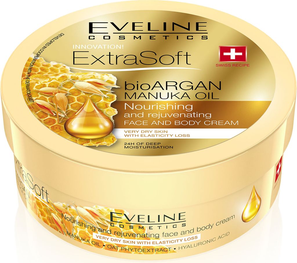 Eveline Cosmetics Extra Sanfte Bio-Arganöl & Manuka Produktbild 