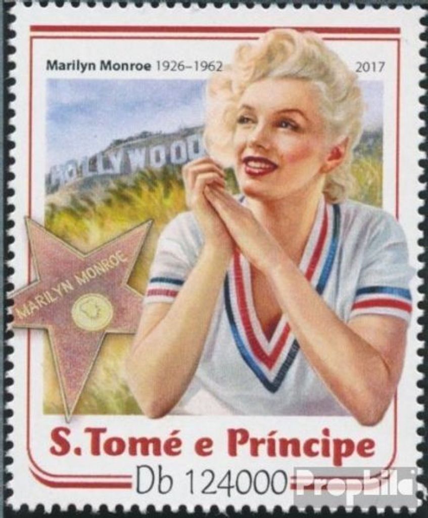 Briefmarken Sao Tome e Principe 2017 Mi 7197 (kompl. Ausgabe) postfrisch Marilyn Monroe