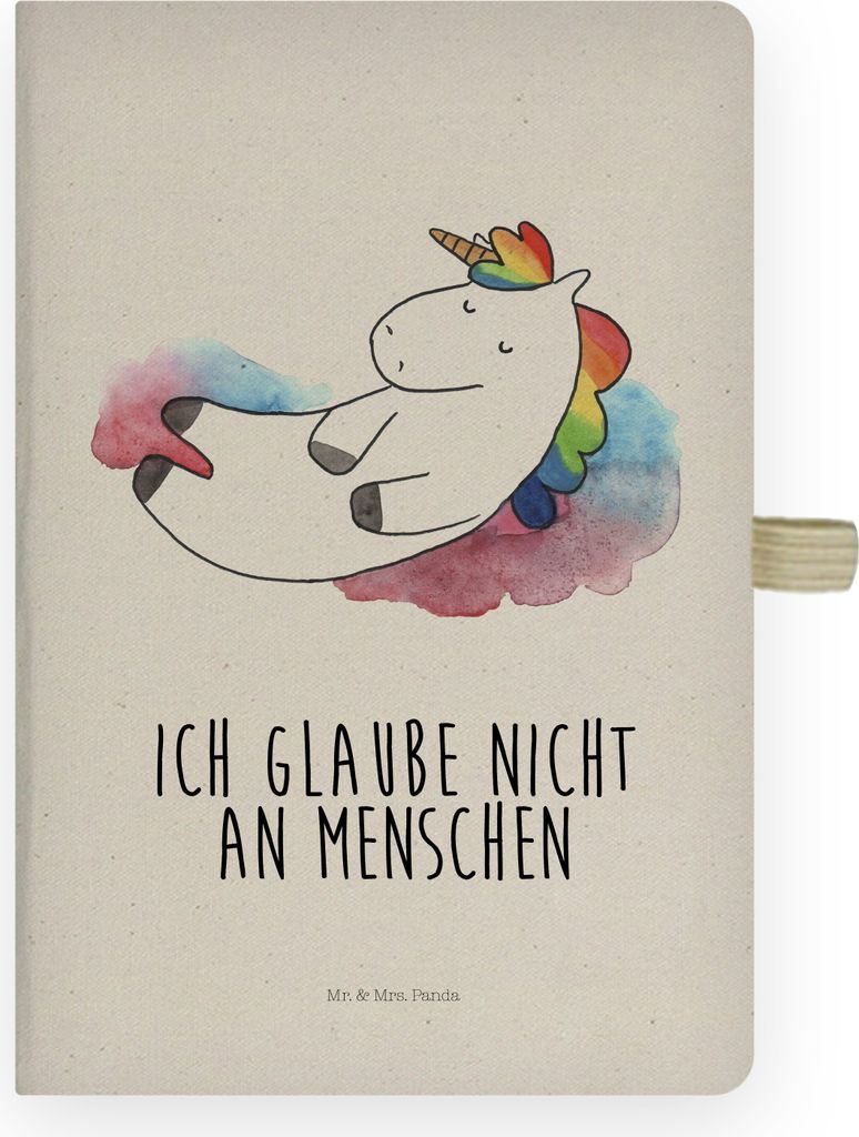 Mr. & Mrs. Panda notizbuch Einhorn Wolke 7 - Transparent - Geschenk, Verliebt, Unicorn, Skizzenbuch, Einhörner, Adressbuch, Tagebuch, Menschen, Kl...