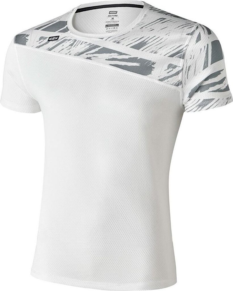 42k Running Nature Kurzarm-t-shirt Weiß 2XL Mann Weiß 2XL
